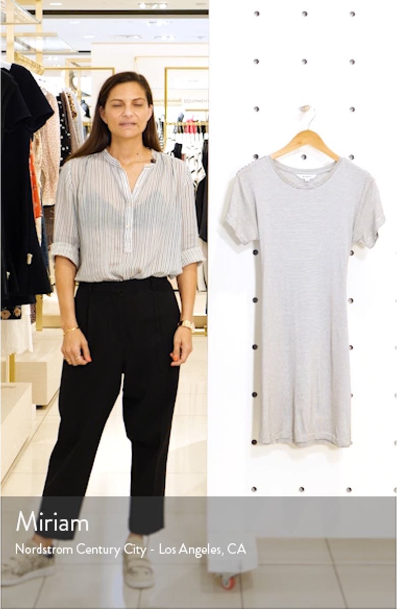 BB Dakota Waisting Time Mini Stripe T-Shirt Dress, sales video thumbnail