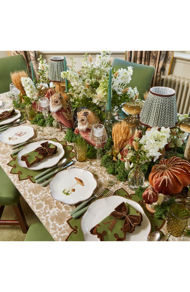 Mrs. Alice Pheasant Tablecloth, Alternate, color, Neutral