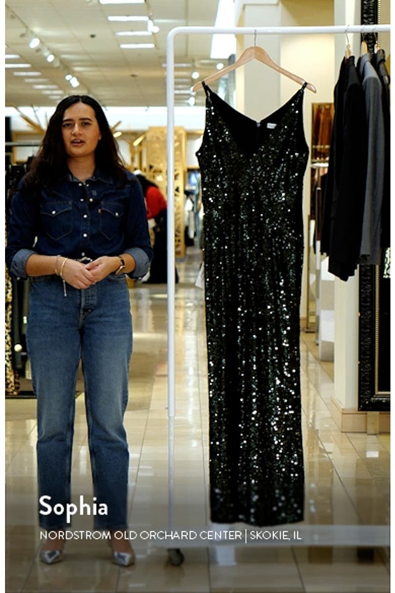 Charlie Sequin Wide Leg Jumpsuit video
