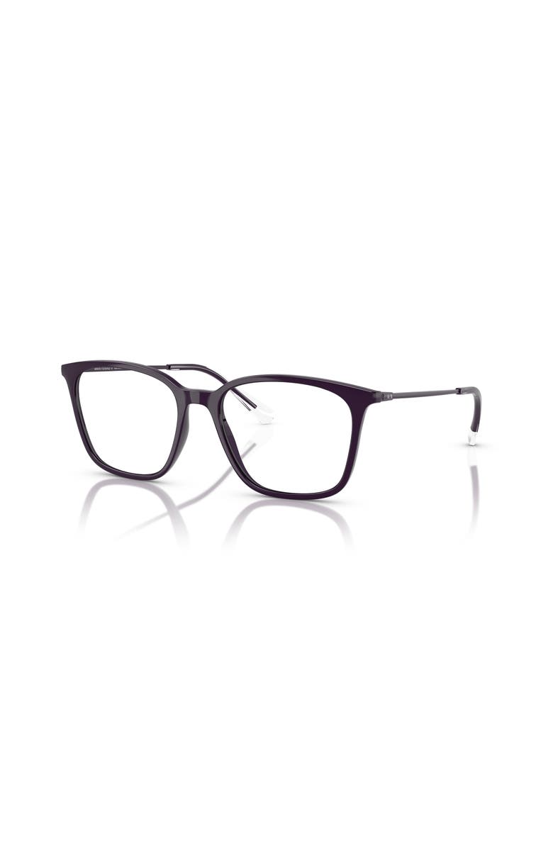 Armani Exchange 53mm Butterfly optical glasses, Main, color, Violet