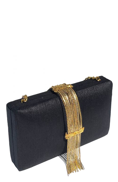 Simitri Fringe Clutch In Black