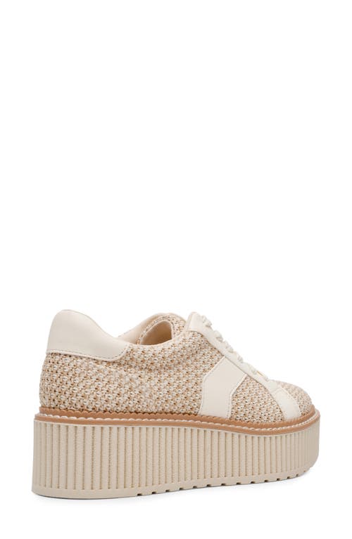 Dolce Vita Dv By Bubbles Platform Sneaker In Raffia