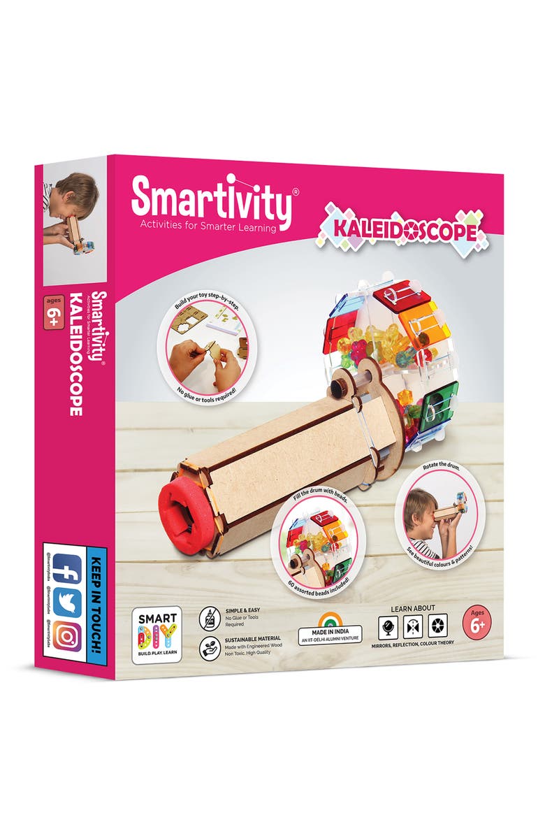 Smartivity Kaleidoscope Diy Colorful Bead Viewing Retro Toy, Ages 6+, Main, color, Multicolored