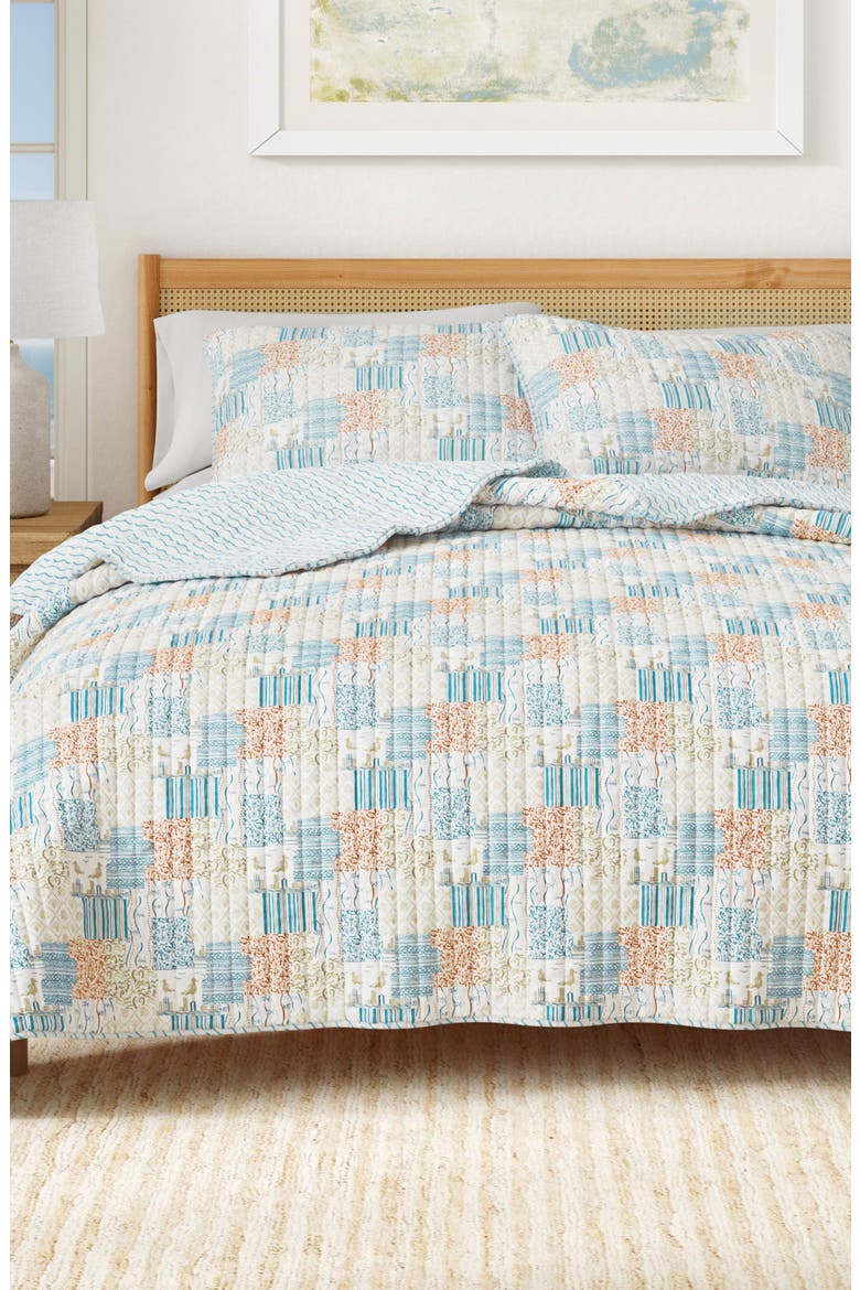 Coastal Patchwork Quilt Set, Alternate, color, COASTAL PATCHWORK