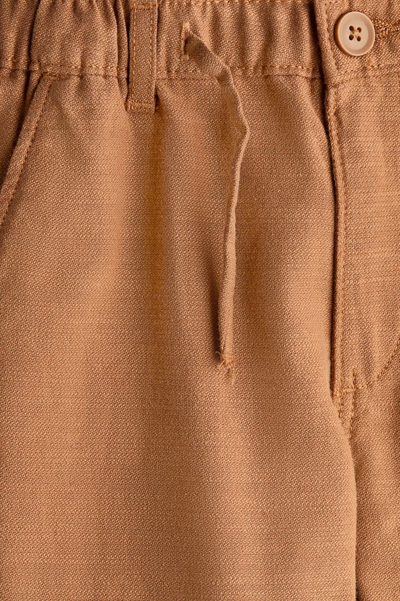 Cotton Roll-up Trousers, Alternate, color, Dark beige