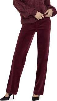 NYDJ Straight Leg Velveteen Trouser Pants