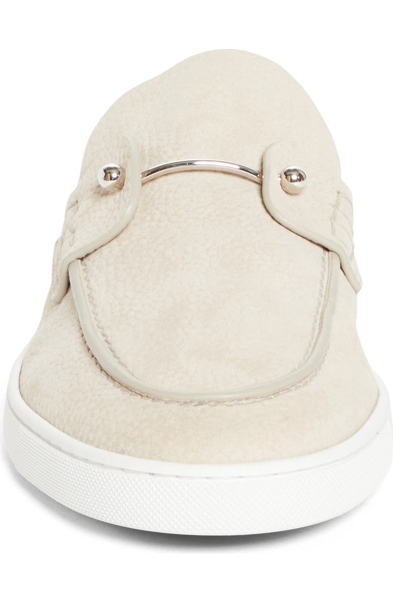 Christian Louboutin Chanme Pierced Loafer Mule, Alternate, color, Beige