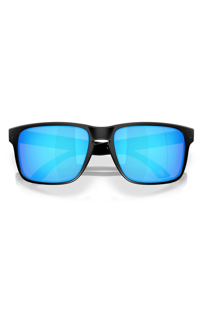 Oakley 61mm Rectangular Sunglasses, Alternate, color, Matte Black