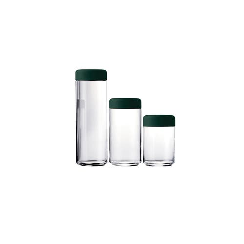 Mepra Atmosfera Urano 3-piece Canisters Set In Green