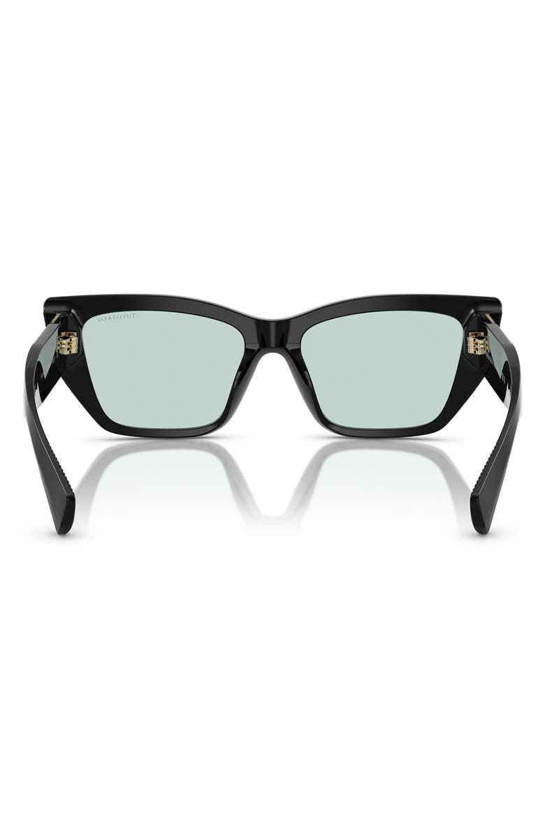 Tiffany & Co. 54mm Cat Eye Sunglasses, Alternate, color, Black