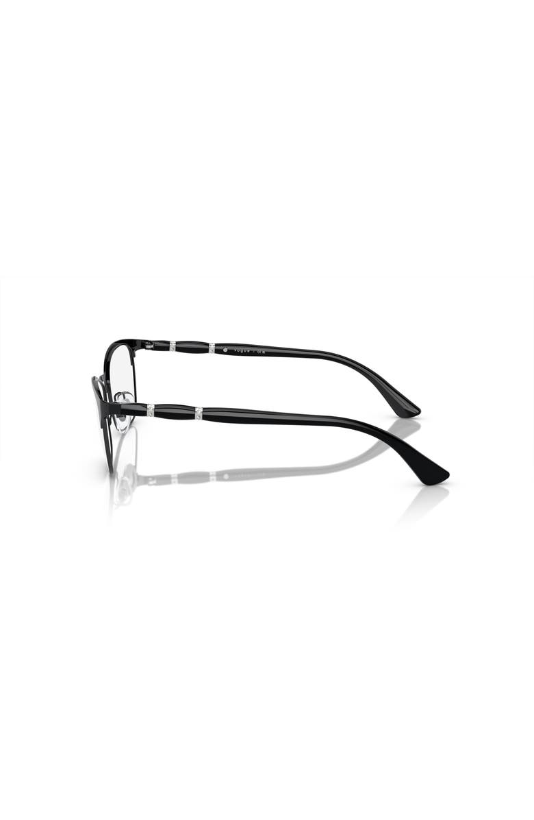 Vogue Eyewear 52mm Cat Eye optical glasses, Alternate, color, Black