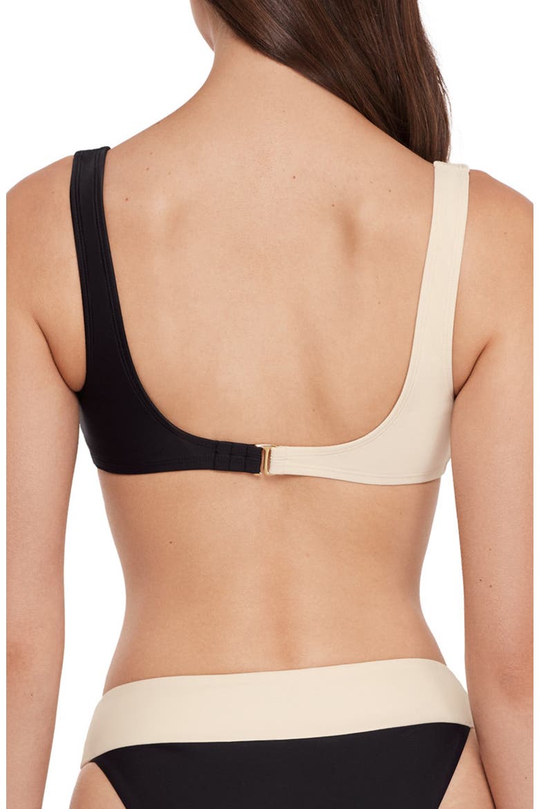 O-Ring Bikini Top, Alternate, color, BLACK/ IVORY