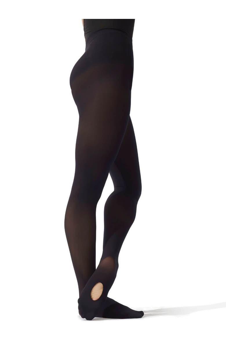 Ultra Soft Self Knit Waistband Transition Tight®, Main, color, black