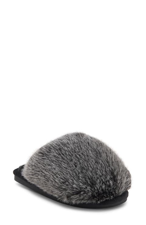 Poofy Faux Fur Scuff Slipper