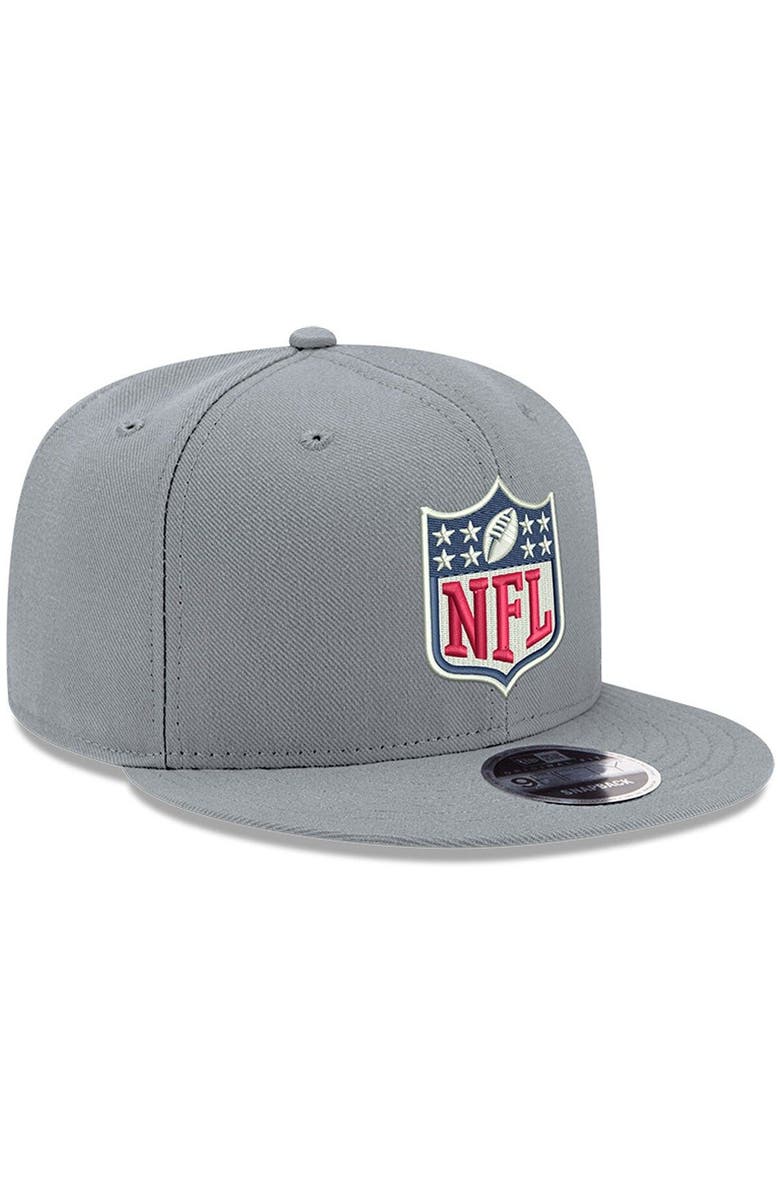 New Era Men's New Era Gray NFL Shield Logo Original Fit 9FIFTY Adjustable Snapback Hat, Alternate, color, 
