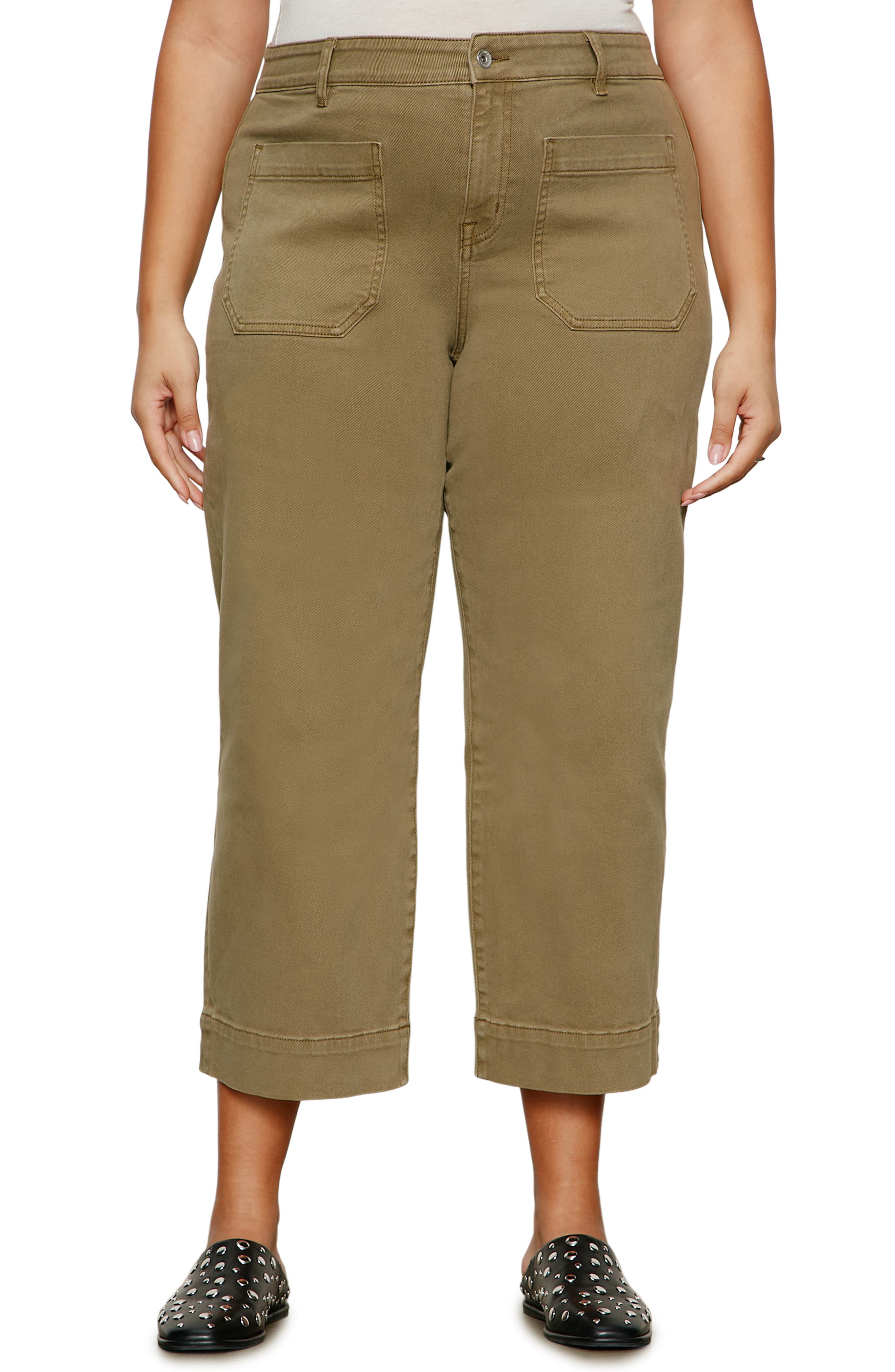 Sanctuary The Marine Crop Wide Leg Jeans