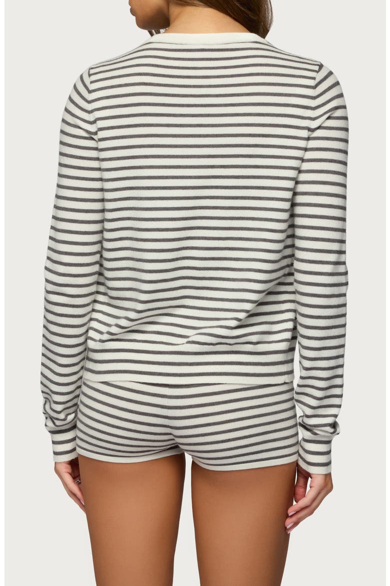 Lillian Stripe Cardigan, Alternate, color, CREAM