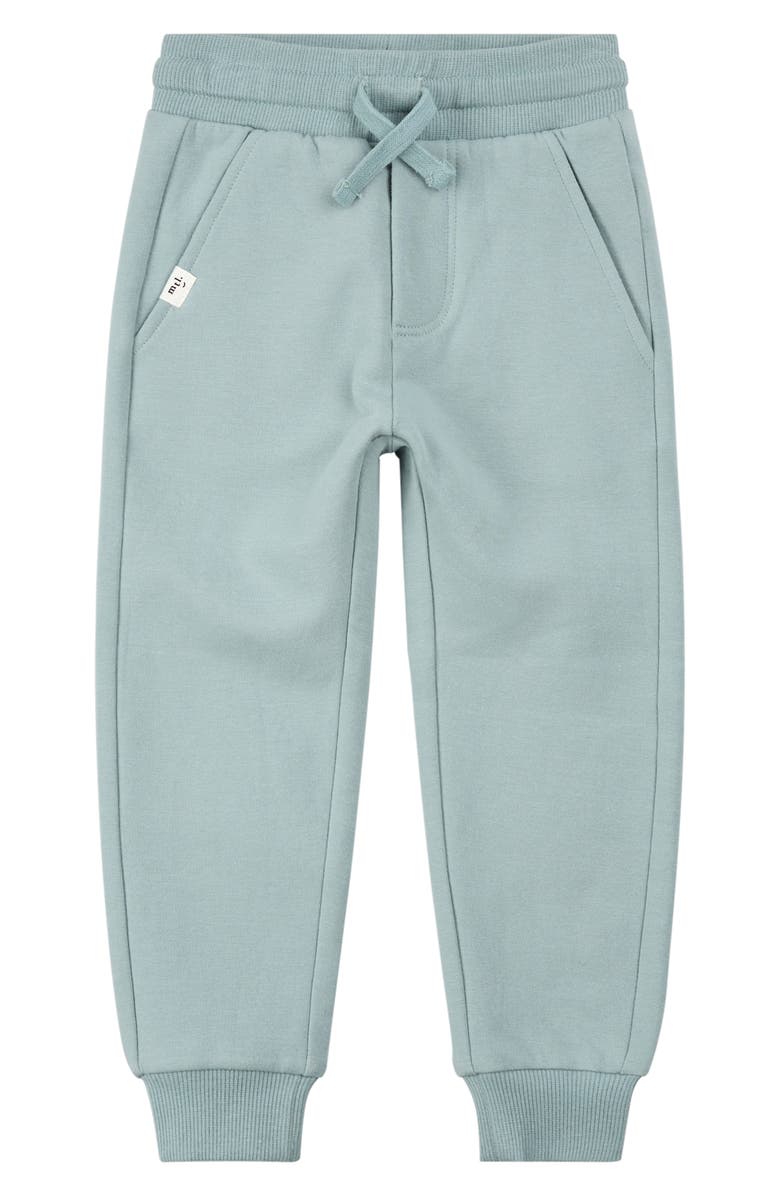 MILES THE LABEL Kids' Slate Blue Fleece Joggers, Main, color, Dusty Blue