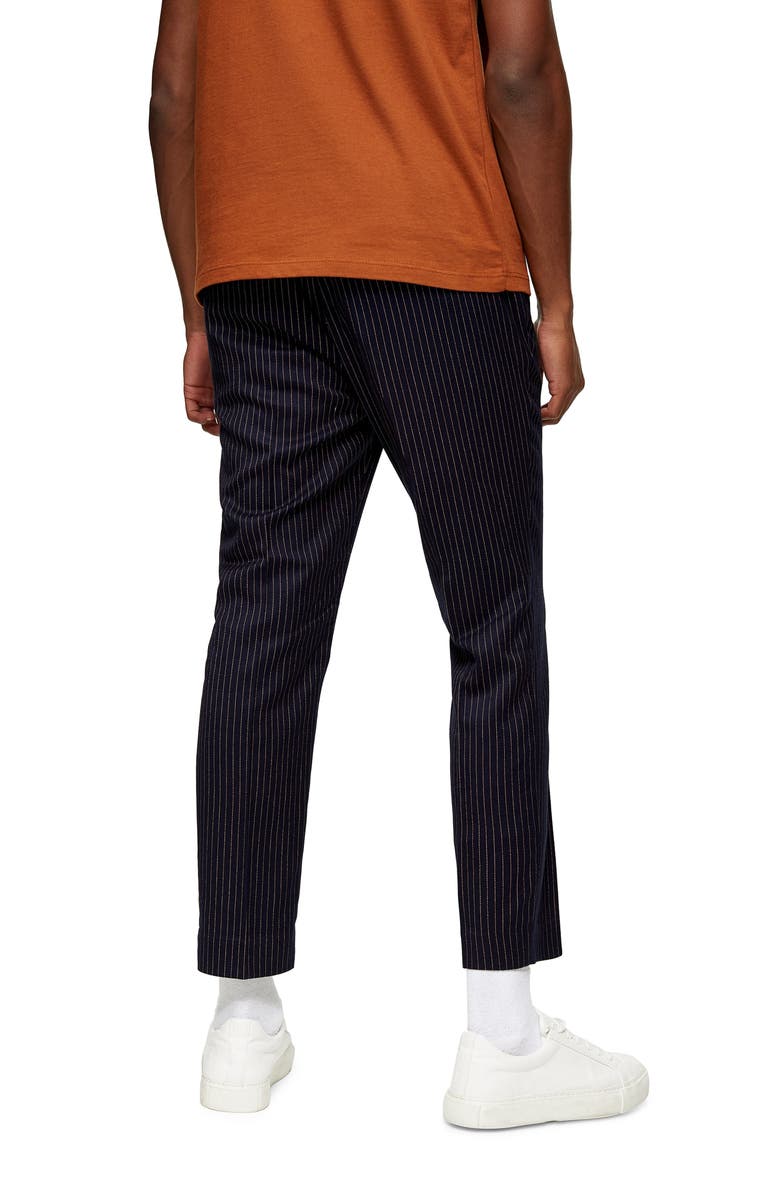 Topman Peanut Pinstripe Jogger Pants, Alternate, color, 