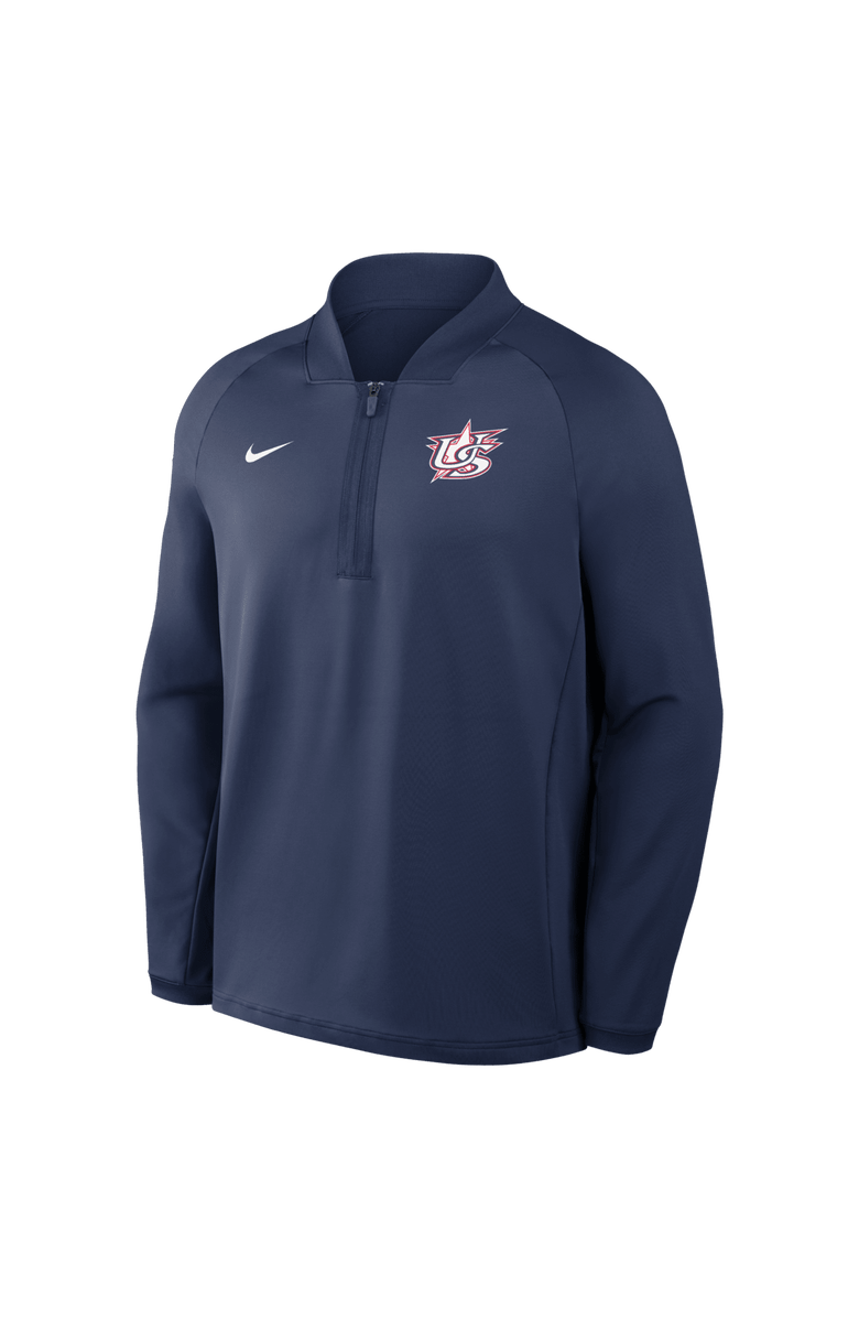 Nike Men's Nike  Navy USA Baseball 2026 World Baseball Classic Victory Dri-FIT Half-Zip Pullover, Alternate, color, Navy