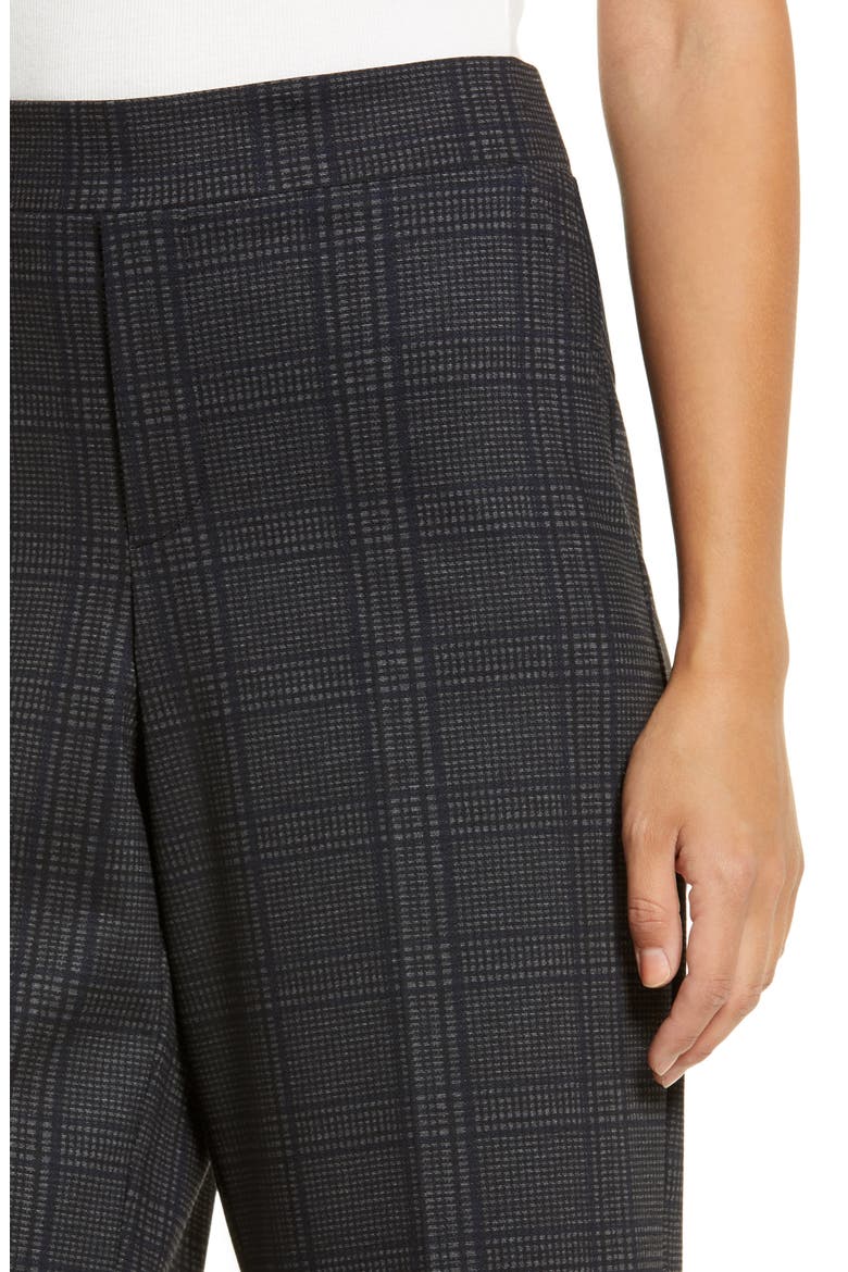 High Waist Crop Wide Leg Pants (Nordstrom Exclusive), Alternate, color, BLACK GREY