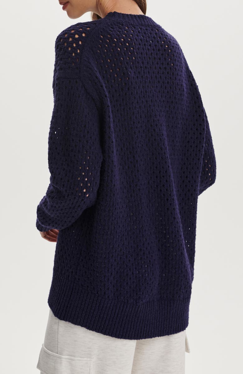 Varley Grady Bouclé Sweater, Alternate, color, Evening Blue