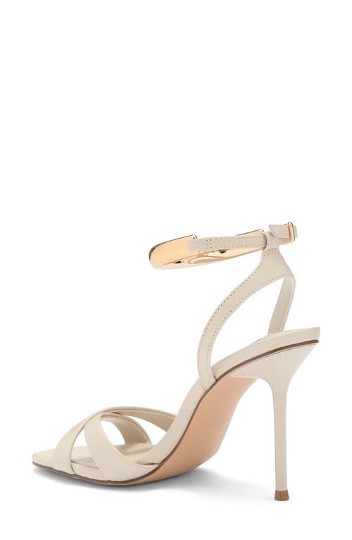 Shop Steve Madden Dianna Sandal In Bone Leather