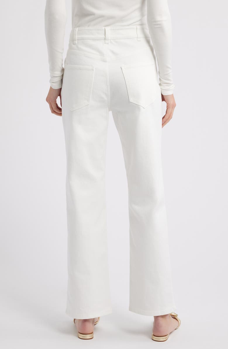 KOBI HALPERIN June Goldtone Trim Denim Jeans, Alternate, color, White