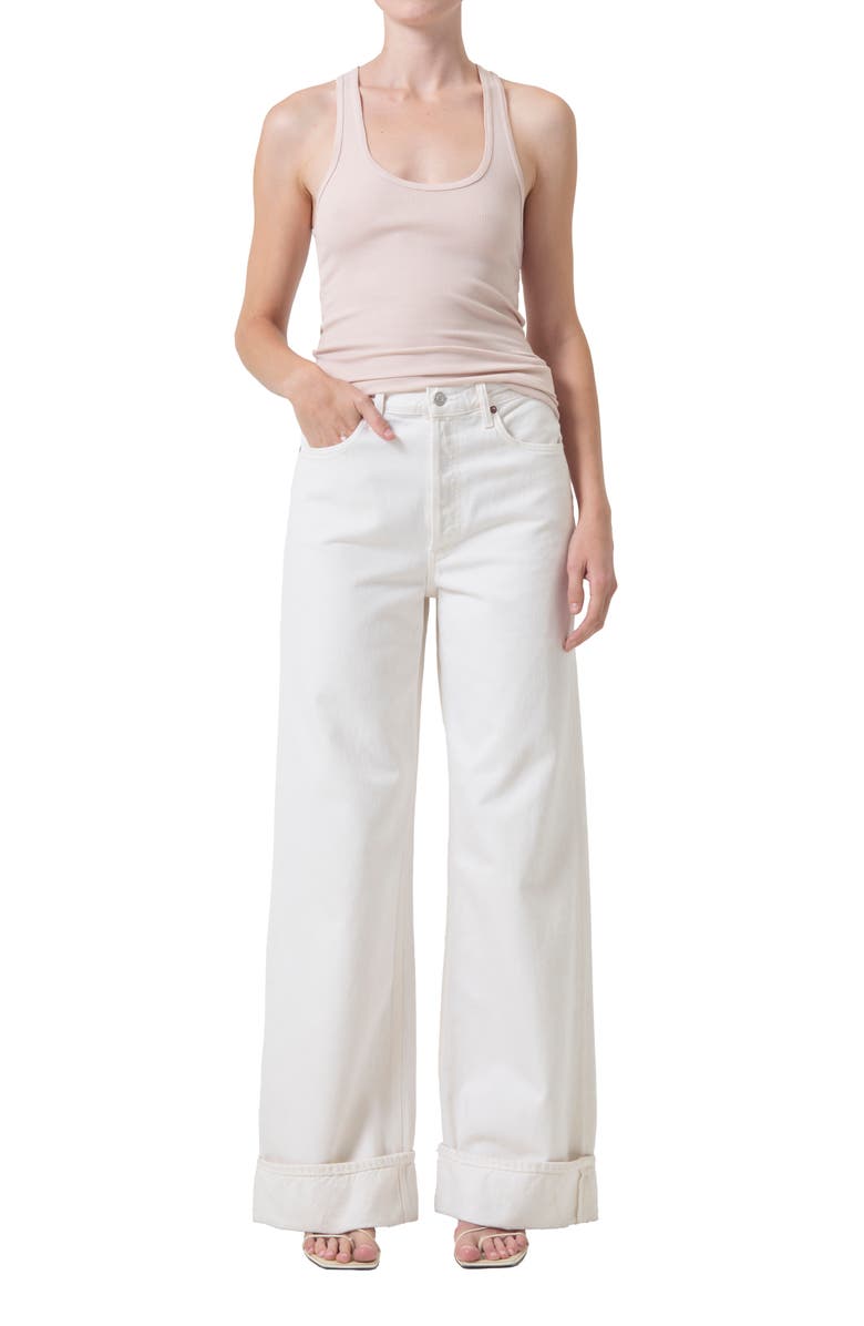 AGOLDE Bianca Rib Tank, Alternate, color, Fair