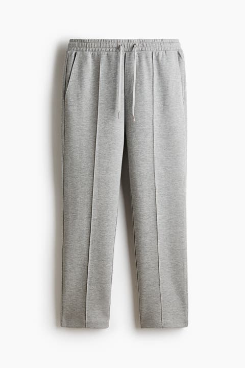 Regular-Fit Interlock Crease-Front Joggers