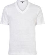John Varvatos Wooster Slim Fit Linen T-Shirt