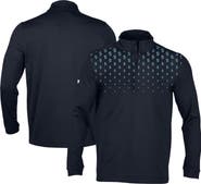 LEVELWEAR Men's Levelwear Navy Seattle Kraken NHL x PGA Scout Midlayer Quarter-Zip Pullover Top