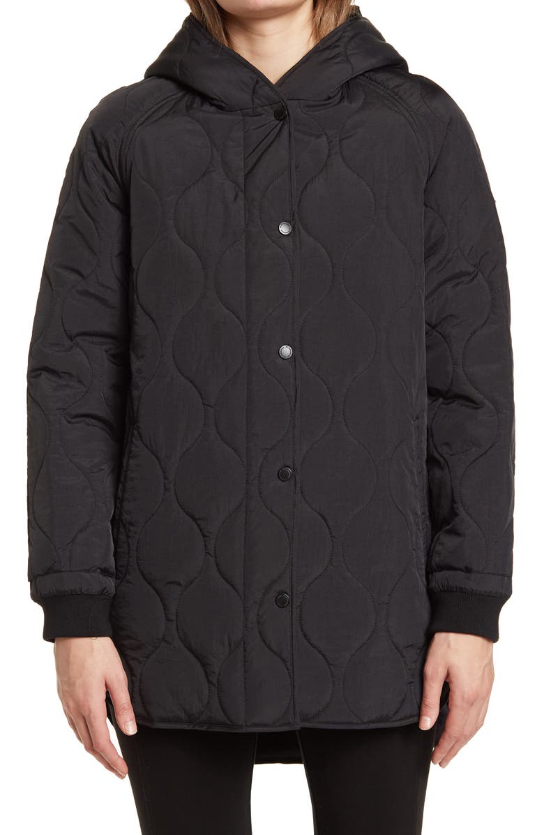 BCBGeneration Missy Eco Quilt Topper Coat, Alternate, color,