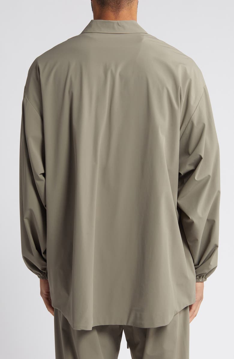 Fear of God Essentials Oversize Stretch Nylon Zip Jacket, Alternate, color,