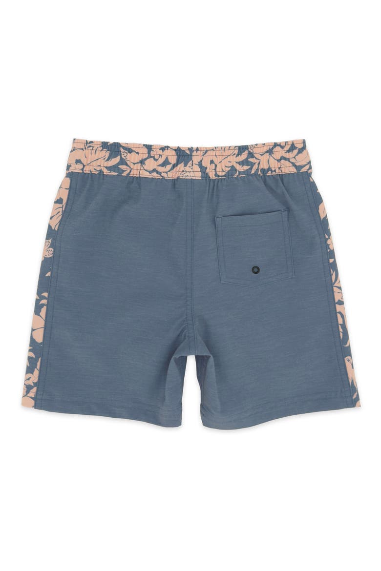 Kids' Classic Floral Board Shorts, Alternate, color, NAVY