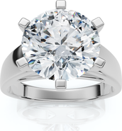 Bliss Diamond Certified 3 Ct Diamond Solitaire Engagement Cigar Ring 14k Gold Lab Grown