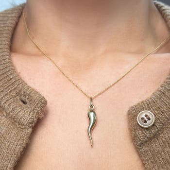 Gold Horn Necklace