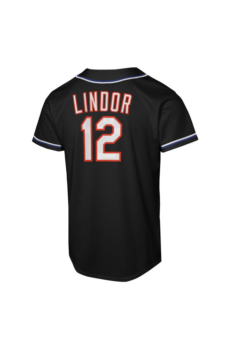 Nike Youth Nike Francisco Lindor Black New York Mets Fashion Replica Player Jersey, Alternate, color, Black