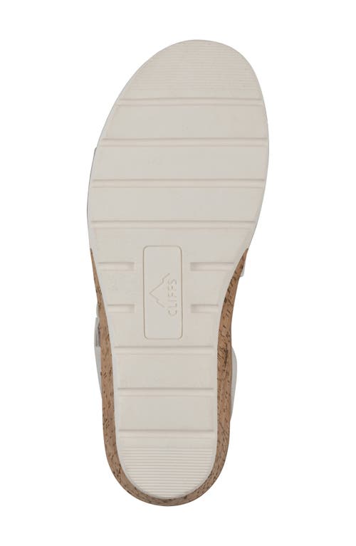 Cliffs By White Mountain Tinnley Wedge Sandal In Ice Nubuck