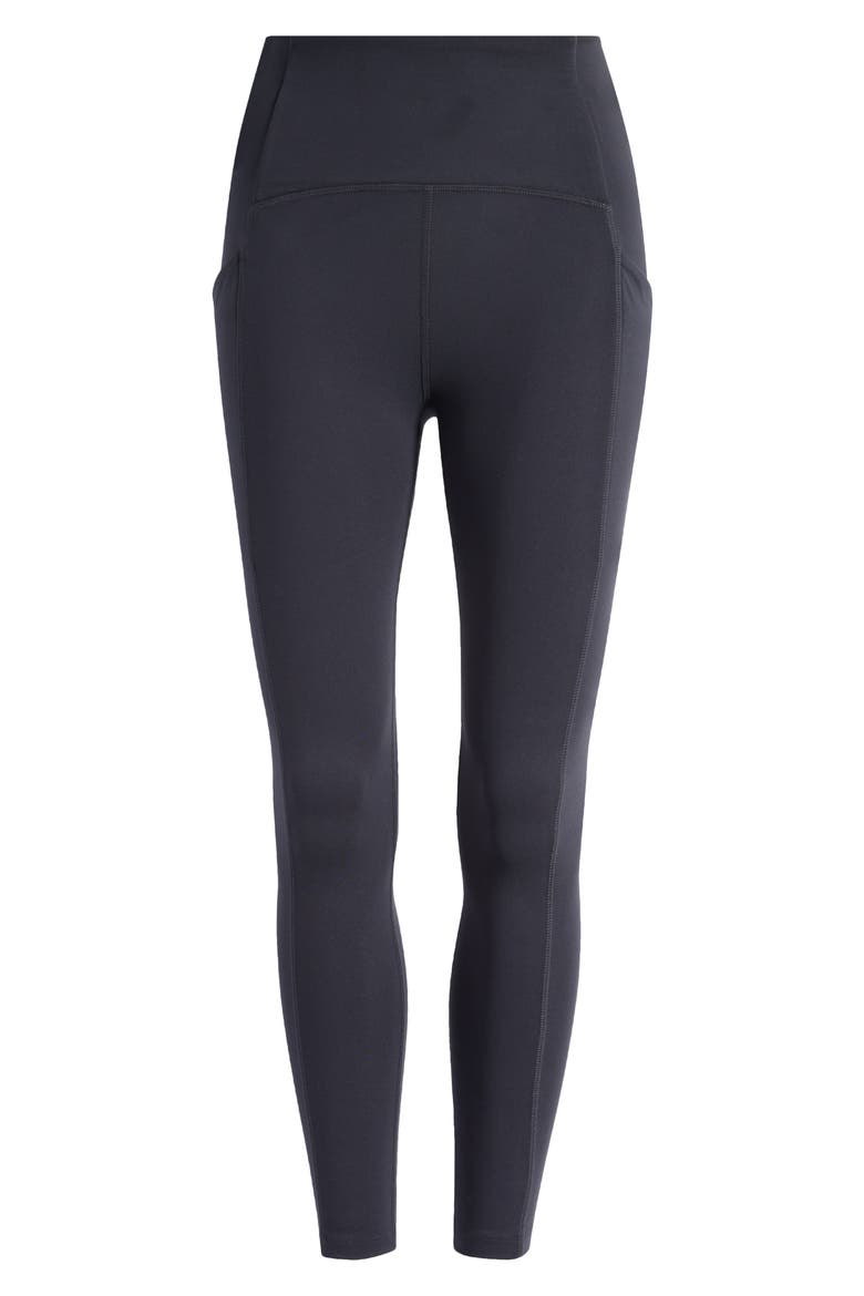 Powerbeyond Strive High Waist Pocket Leggings, Alternate, color, BLACK