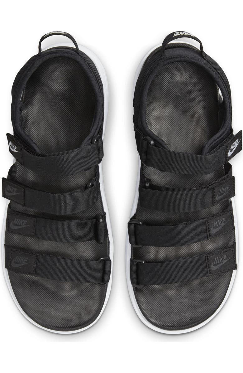 Nike Icon Classic Platform Sandal, Alternate, color, Black/ White/ White