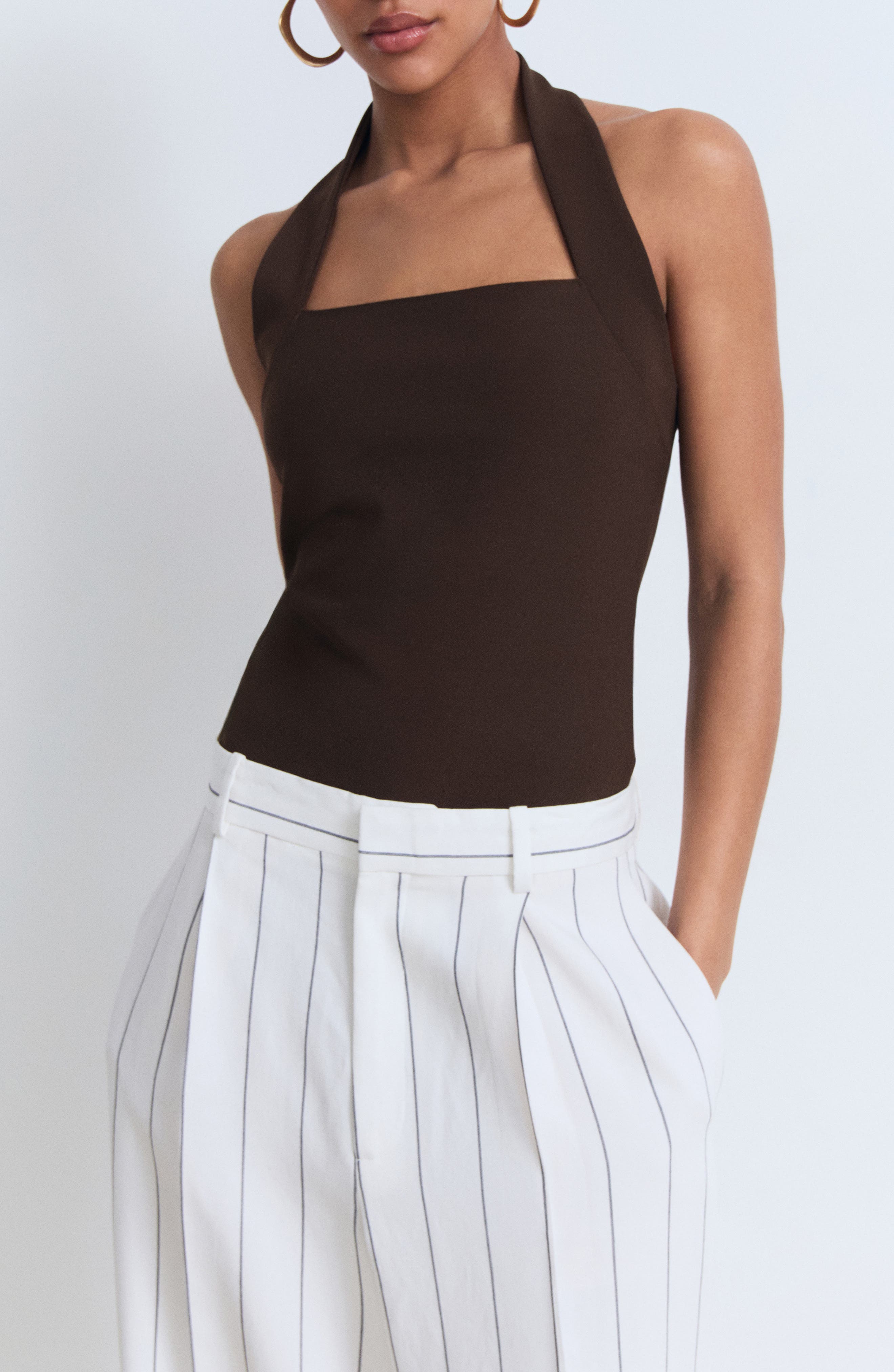 Textured Halter Top