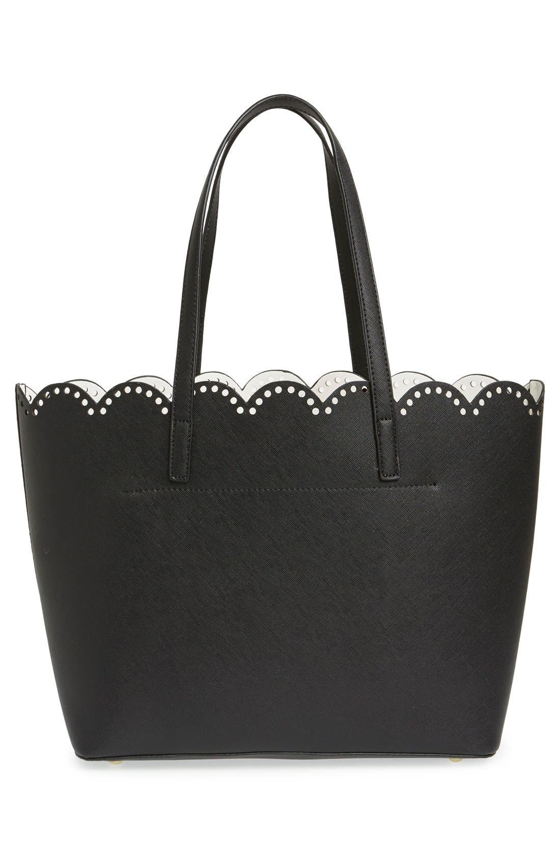 BP. Scalloped Faux Leather Tote (Women) | Nordstrom