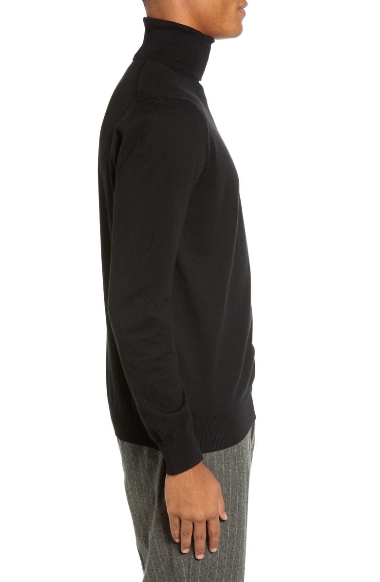 French Connection Regular Fit Stretch Cotton Turtleneck, Alternate, color,