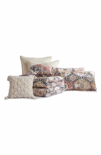 SOUTHSHORE FINE LINENS Kilim 7-Piece Oversized Quilt Bedding Set