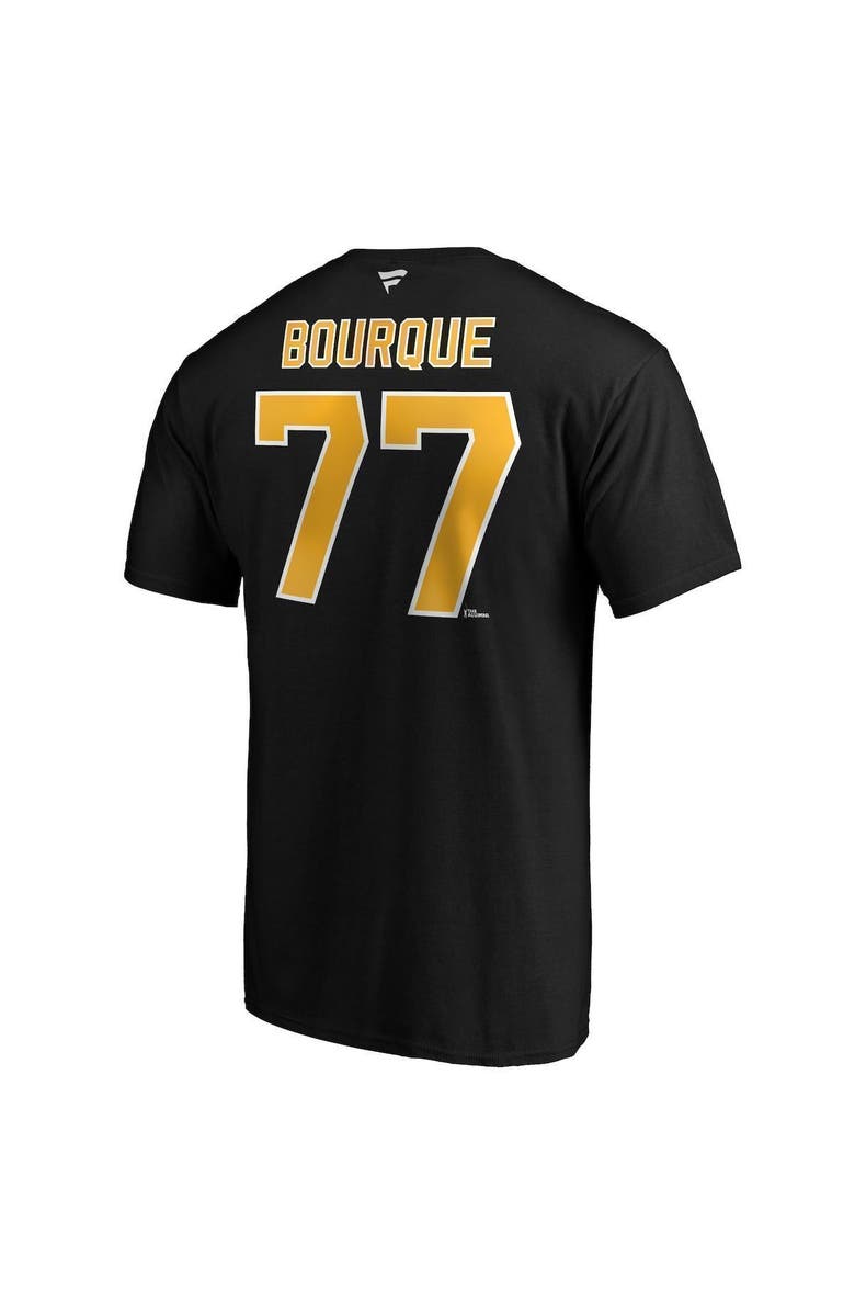 FANATICS Men's Fanatics Branded Ray Bourque Black Boston Bruins Authentic Stack Retired Player Name & Number T-Shirt, Alternate, color, Black