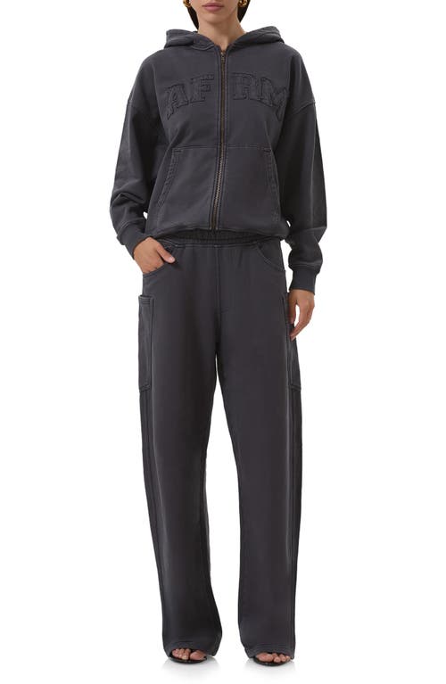 Afrm Ryan Cotton Barrel Sweatpants In Black