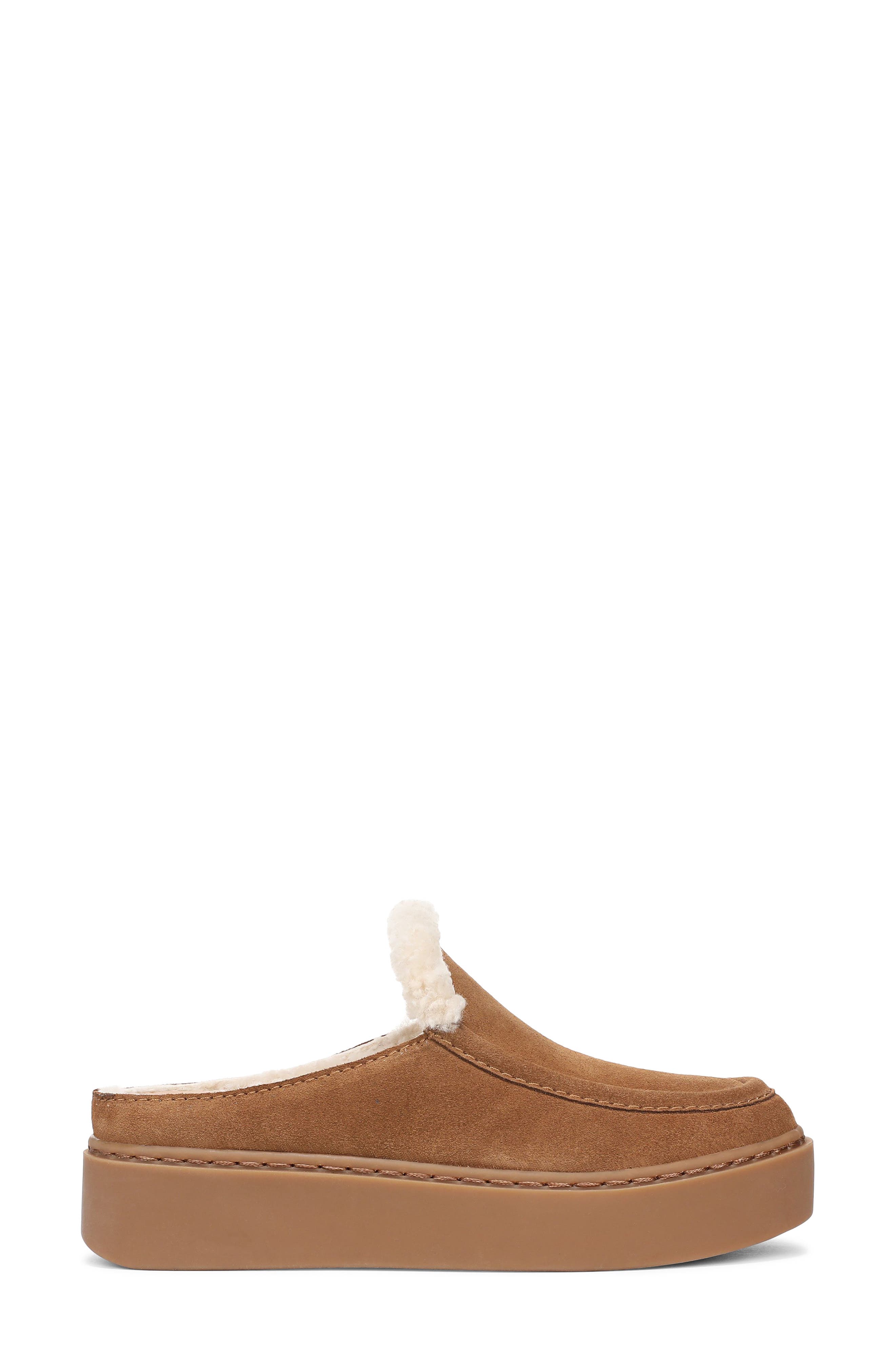 Sunny Genuine Shearling Lined Platform Clog, Alternate, color, BROWN SUGAR