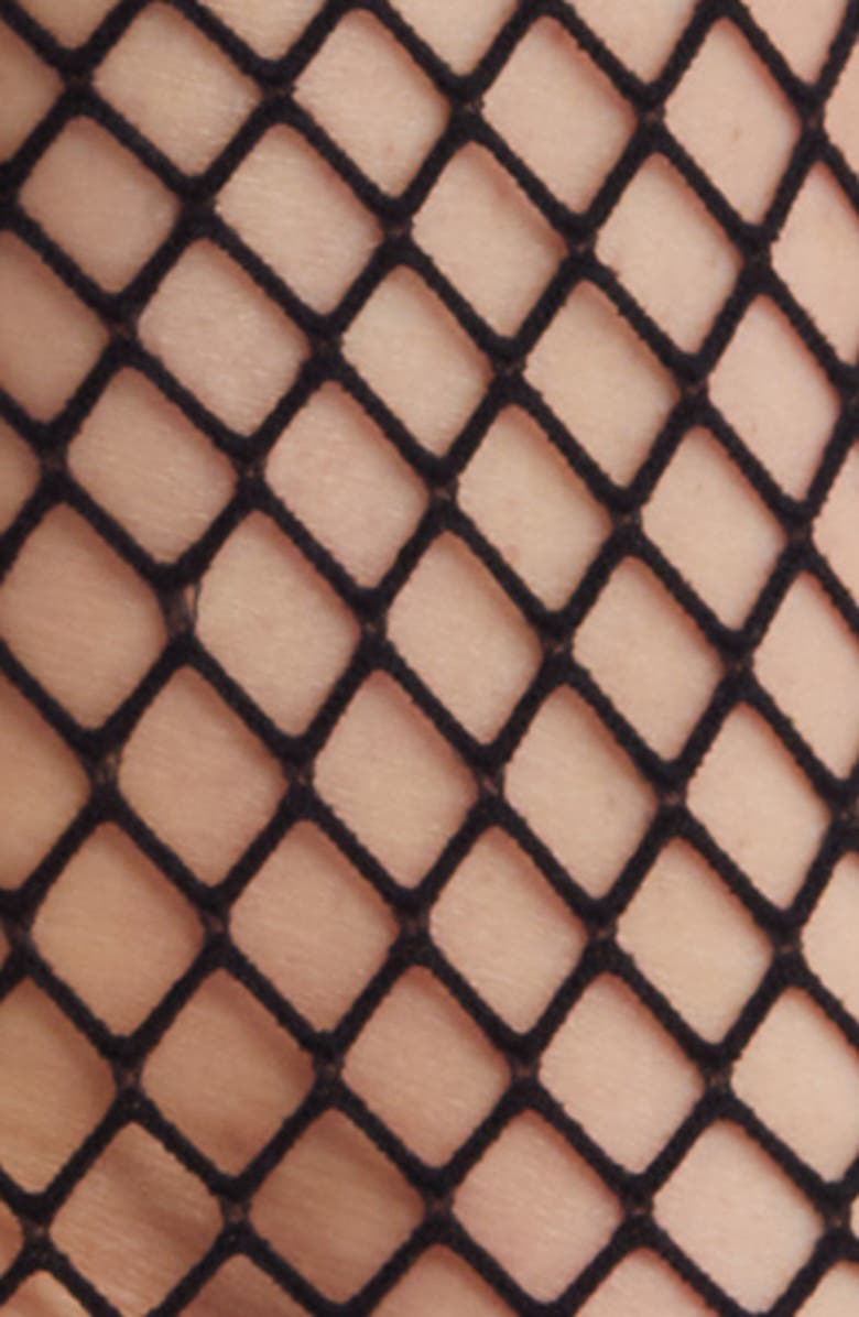 HIGH HEEL JUNGLE Catch Em Fishnet Socks, Alternate, color, Black