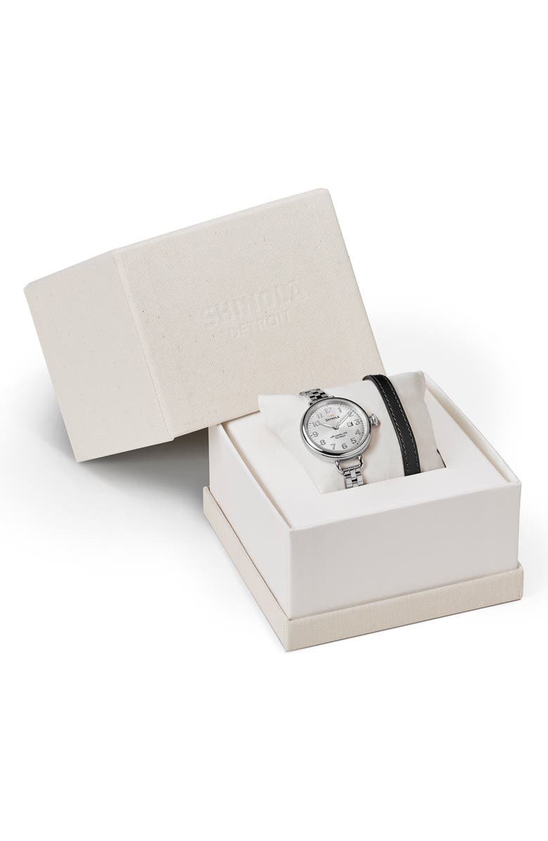 Shinola The Birdy Bracelet Watch, 34mm, Alternate, color, 